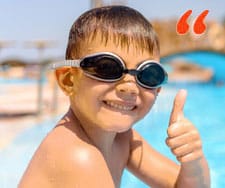 Fête d'anniversaire à la piscine